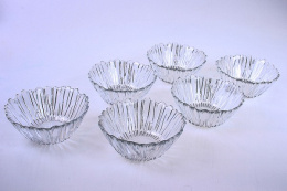 Набор салатников стеклянных Aurora (Аврора) 6шт. 140мм, в п/у Pasabahce Бор 10601