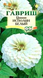 Цинния Исполин белый 0,3г цветной пакет Гавриш