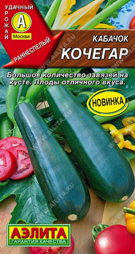 Кабачок цуккини Кочегар 1г цветной пакет Аэлита