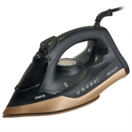 Утюг 2400Вт, керамическая подошва, черный с золотым Delta lux DE-3007