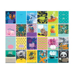 Тетрадь  18 листов клетка BG Mix-24 Т5ск18 11715