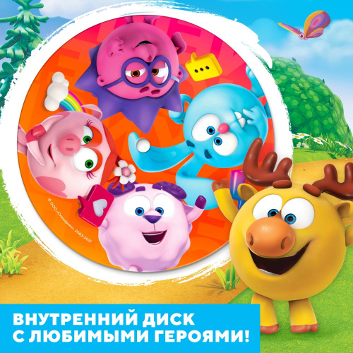 Юла пластиковая прозрачная Смешарики 5434800