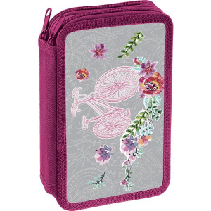 Пенал двухкамерный Devente Bike 19х10,5см, на молнии 7012785