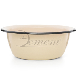 Миска эмалированная 1,5л без декора Жемчужная Эстет ЭТ-72975