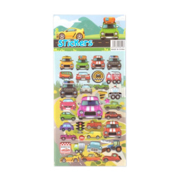 Наклейки объемные 10х16см Авто Р22072-5 YD-138-09