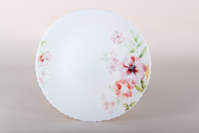 Тарелка стеклокерамическая мелкая 240мм Аврора Коралл LHP95-H220806