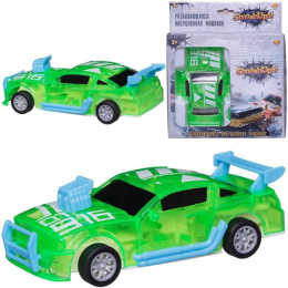 Машина инерционная пластиковая 1:32, разбивающаяся, зеленая, на блистере ABtoys C-00405зеленая/601601