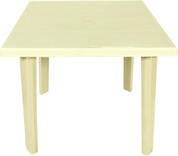 Стол пластиковый квадратный 78х78см Оливия бежевый Ар-Пласт 140041