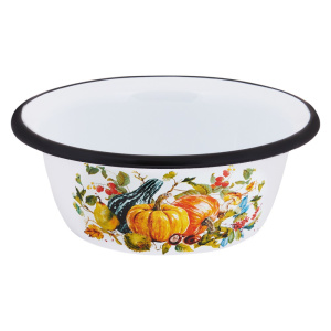 Миска эмалированная 0,8л с декором Осень Appetite 1с5с