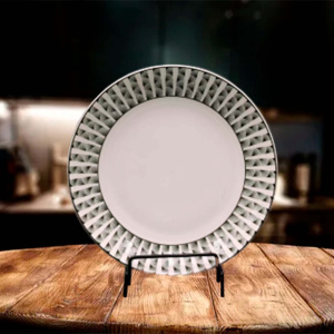 Тарелка керамическая мелкая 270мм Иллюзия Радужный Дом РД21829