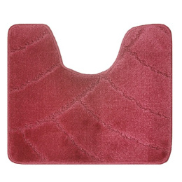 Коврик напольный для туалета U-type на латекс. основе  45х 55см толщина 11мм, т.розовый Banyolin