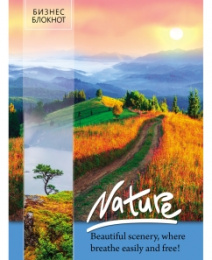 Блокнот А6  80 листов Биз Горная дорога на закате, книжный переплет Б80-5790