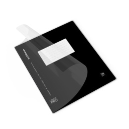 Тетрадь  18 листов клетка ErichKrause Coverpro Unicolor Black, пластиковая обложка 66759