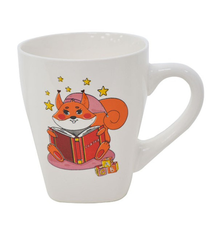 Кружка фарфоровая 230мл Белочка Lavenir 9oz к9s-1458
