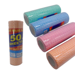 Салфетки из спанлейса с перфорацией в рулоне 50шт. 25х30см Радужный Дом РД15682