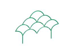 Забор металлический 0,51х0,75м (комплект из 5 секций) Волна LDN