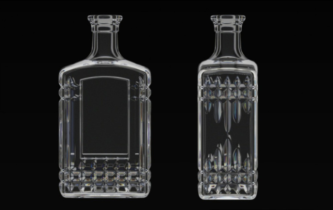 Графин - штоф стеклянный  500мл Бельведер Декостек 1163